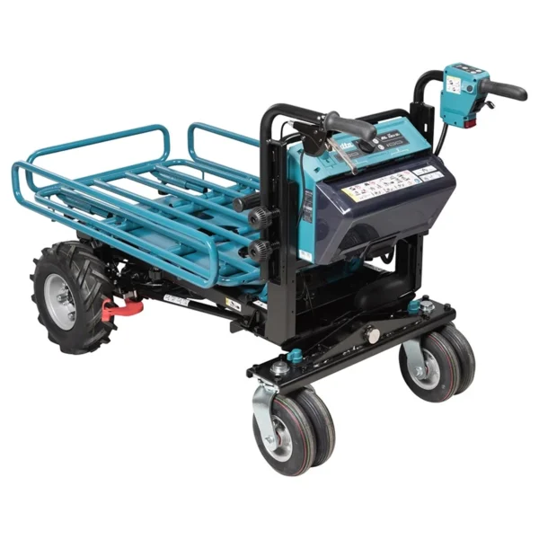 LXT® DCU604Z Power-Assisted Wheelbarrow - Strength and Maneuverability for Effortless Transport - Image 3